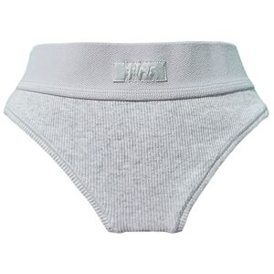 SKIMS Cotton Rib Panties in Light Heather Gray size XXS NWT